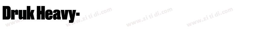 Druk Heavy字体转换